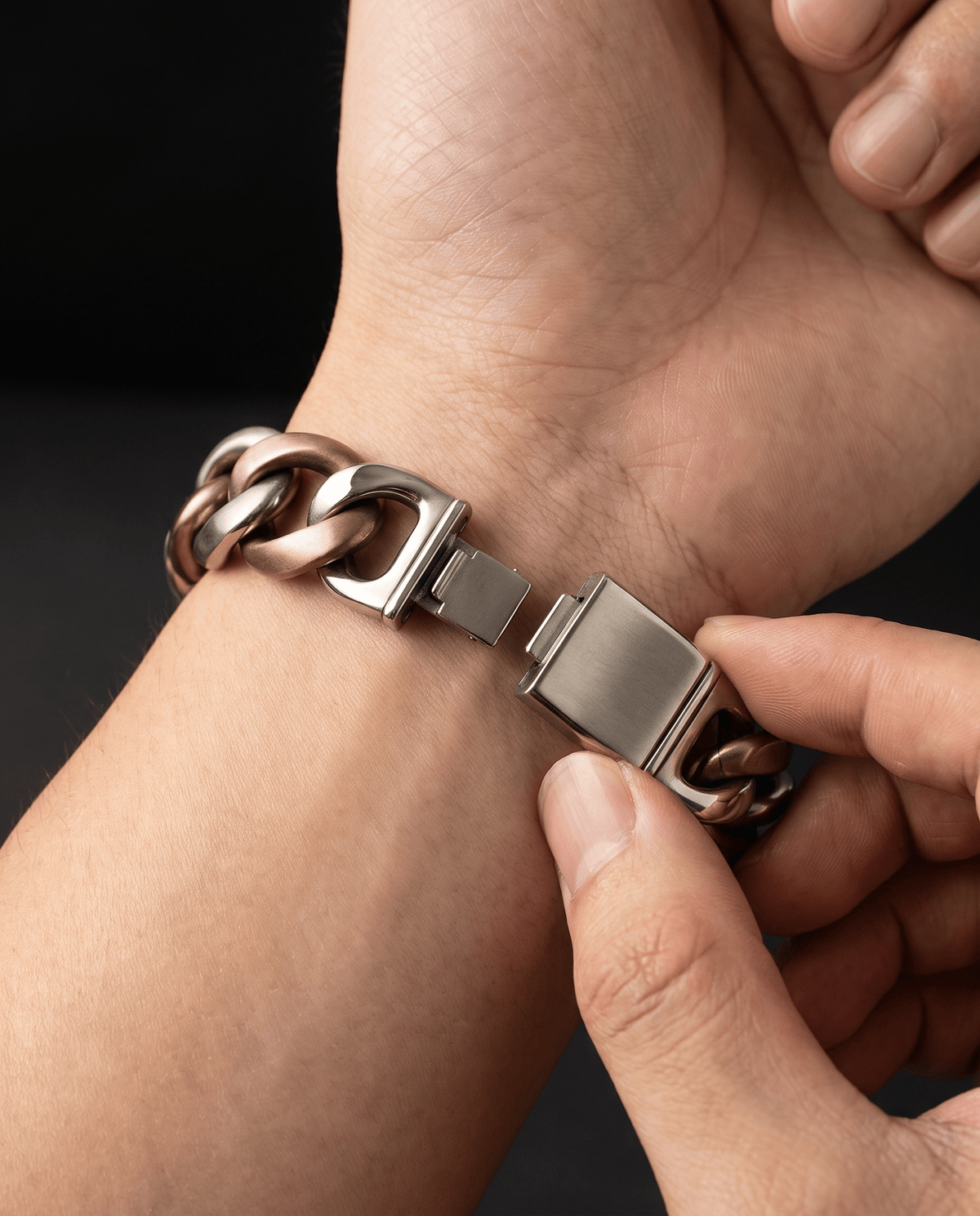Bracciale Il Guardiano — Argento e Bronzo Uomo | Made in Italy - BDG Accessories