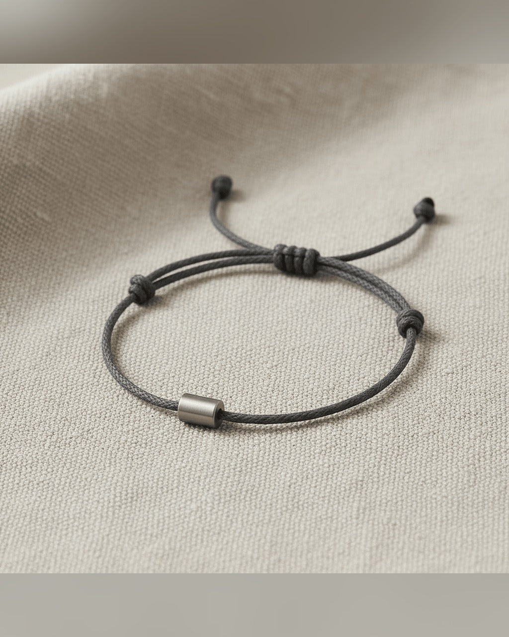 Bracciale Il Nodo — Cotone e Argento Uomo | Made in Italy - BDG Accessories