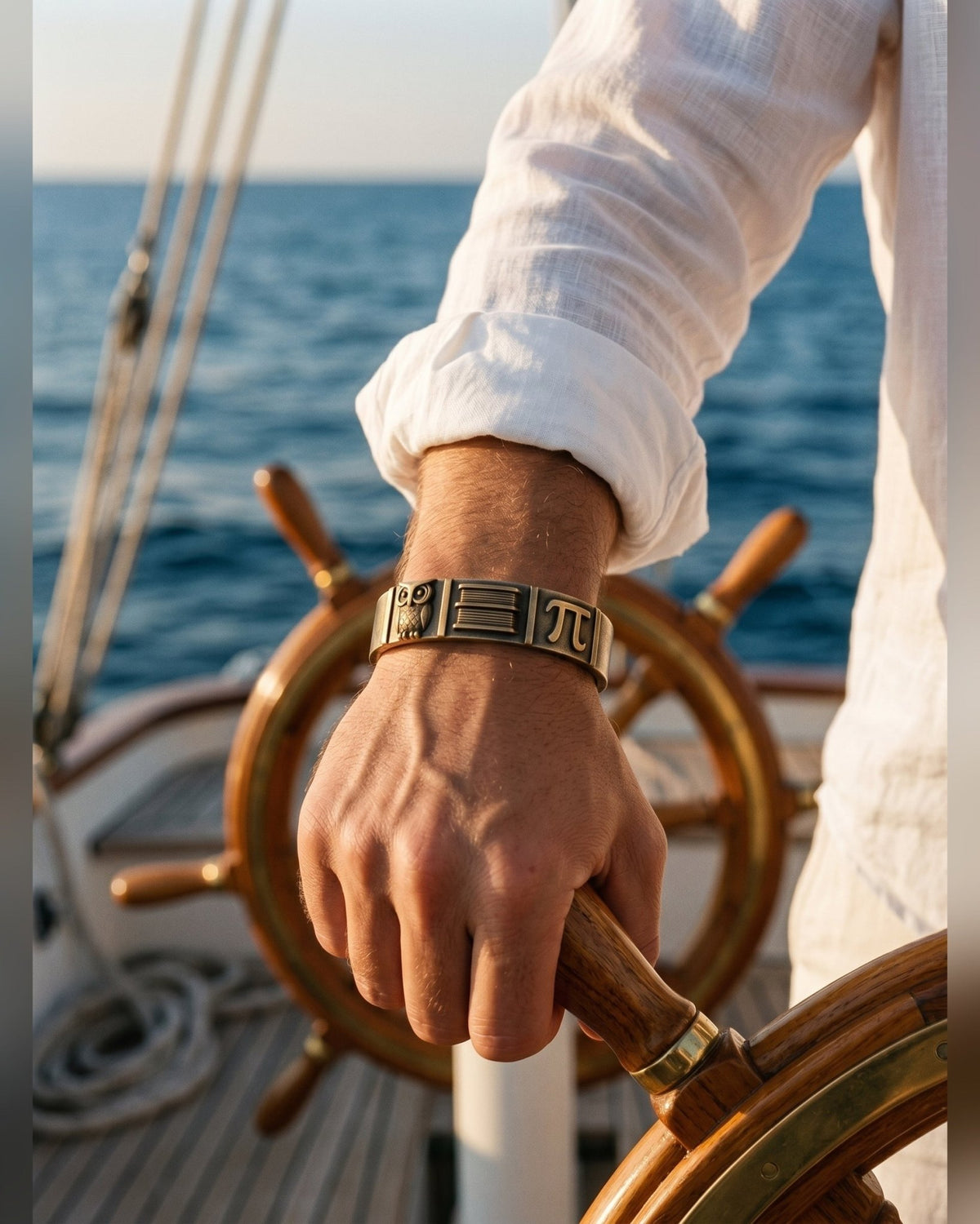 Bracciale Il Saggio — Argento o Bronzo Uomo | Made in Italy - BDG Accessories
