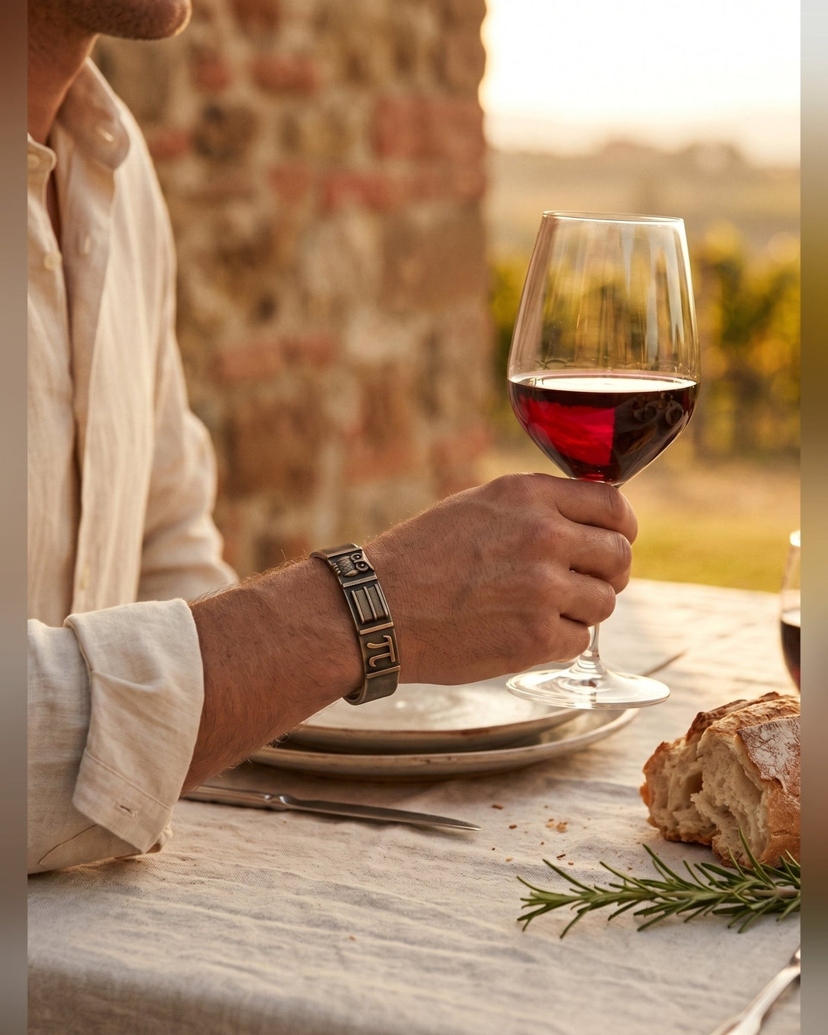 Bracciale Il Saggio — Argento o Bronzo Uomo | Made in Italy - BDG Accessories