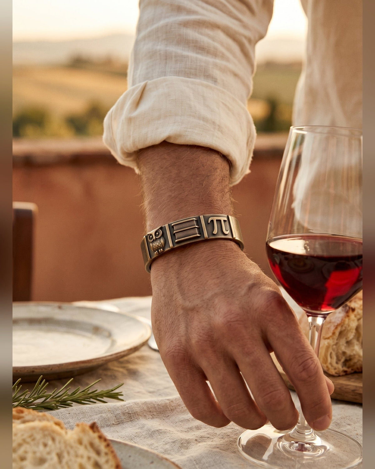 Bracciale Il Saggio — Argento o Bronzo Uomo | Made in Italy - BDG Accessories