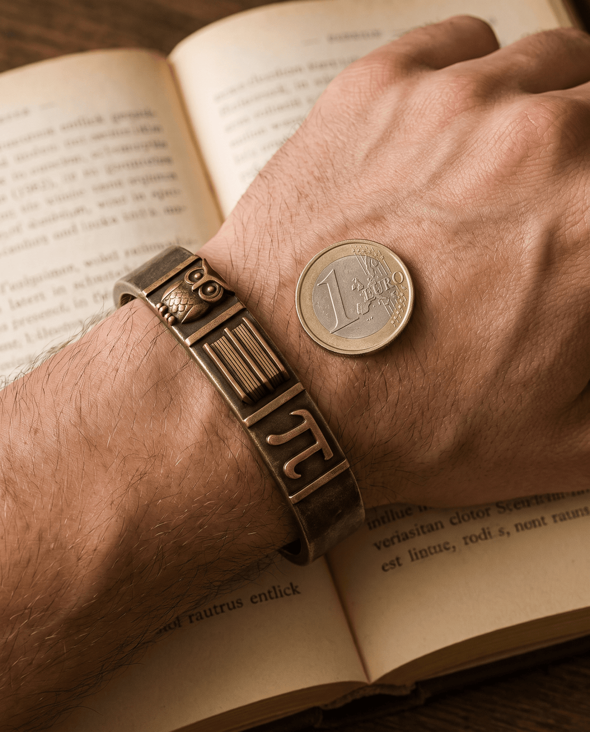 Bracciale Il Saggio — Argento o Bronzo Uomo | Made in Italy - BDG Accessories