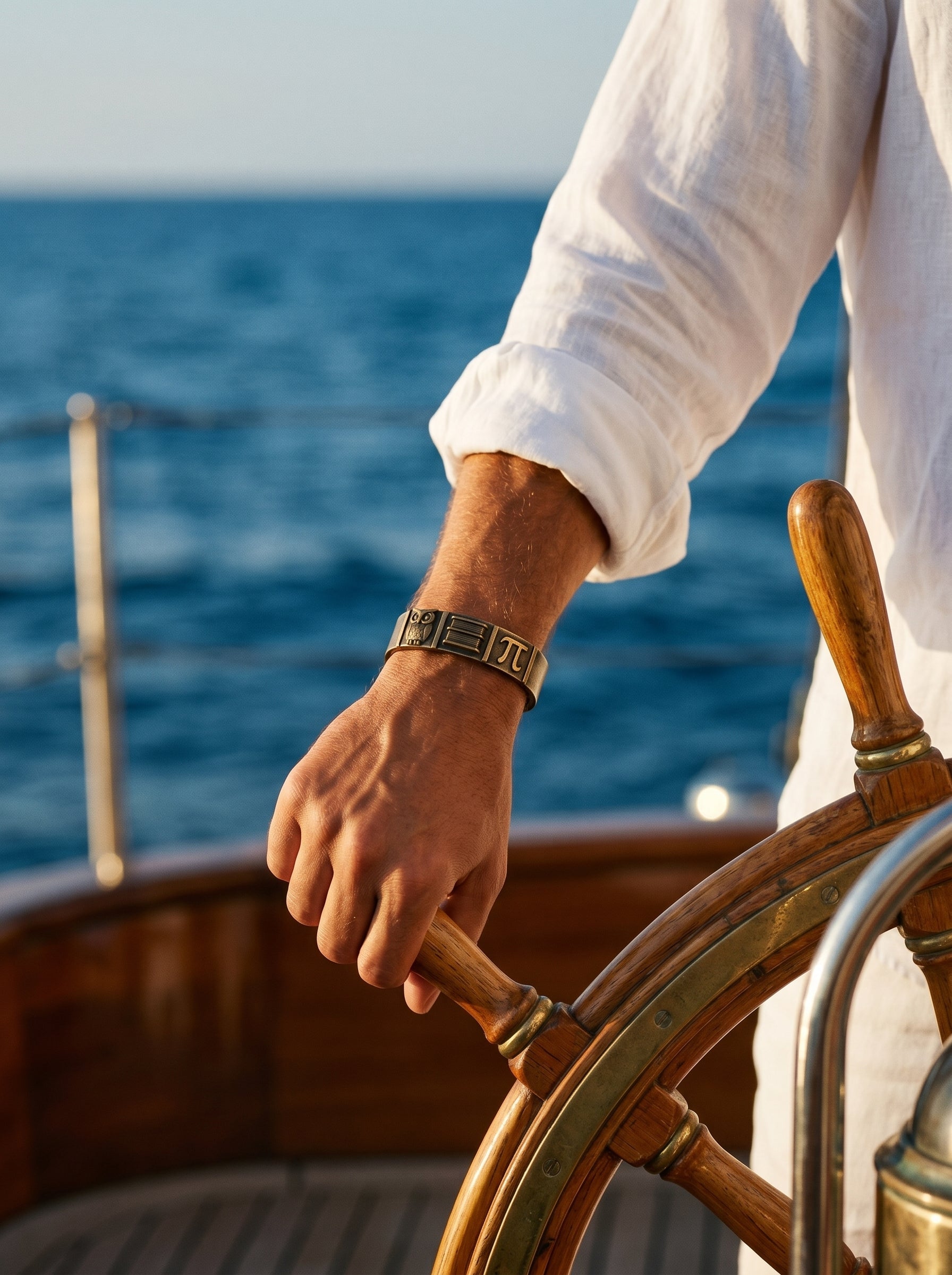 Bracciale Il Saggio Viaggiatore, Bracciale in Bronzo o in argento invecchiato - BDG Accessories