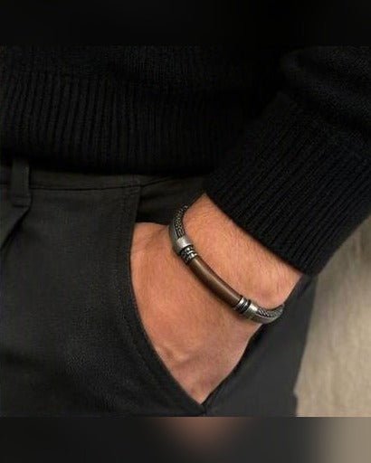 Bracciale Il Tessuto — Argento 925 Uomo | Made in Italy - BDG Accessories