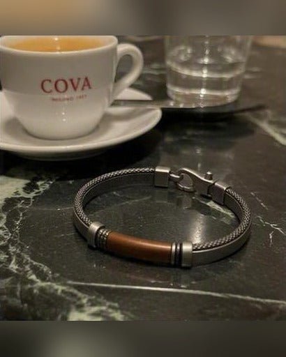 Bracciale Il Tessuto — Argento 925 Uomo | Made in Italy - BDG Accessories