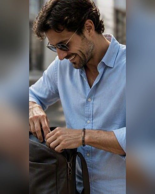 Bracciale Il Tessuto — Argento 925 Uomo | Made in Italy - BDG Accessories