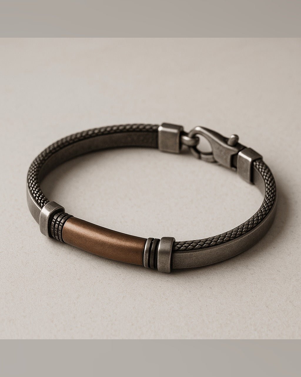 Bracciale Il Tessuto — Argento 925 Uomo | Made in Italy - BDG Accessories