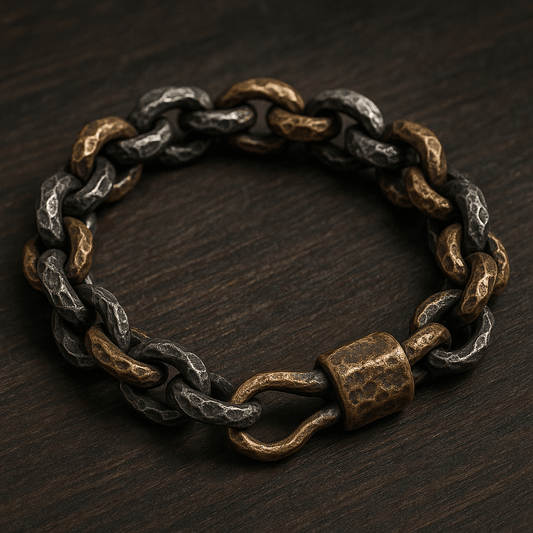 Bracciale in bronzo e in argento invecchiato: il gioiello ideale per le generazioni di guerrieri - BDG Accessories
