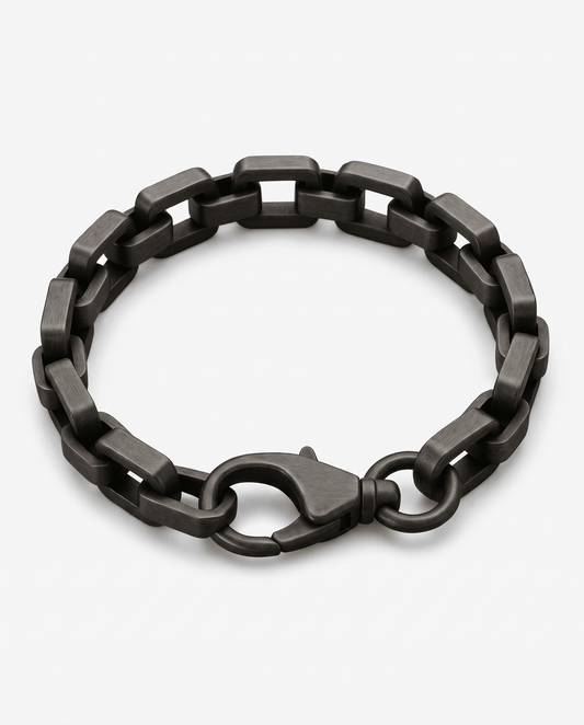 Bracciale L'Armatura — Argento Brunito Uomo | Made in Italy - BDG Accessories