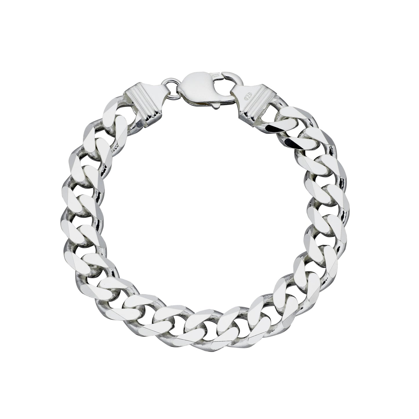 Bracciale Uomo Argento Maglie Groumette Pesante - BDG Accessories