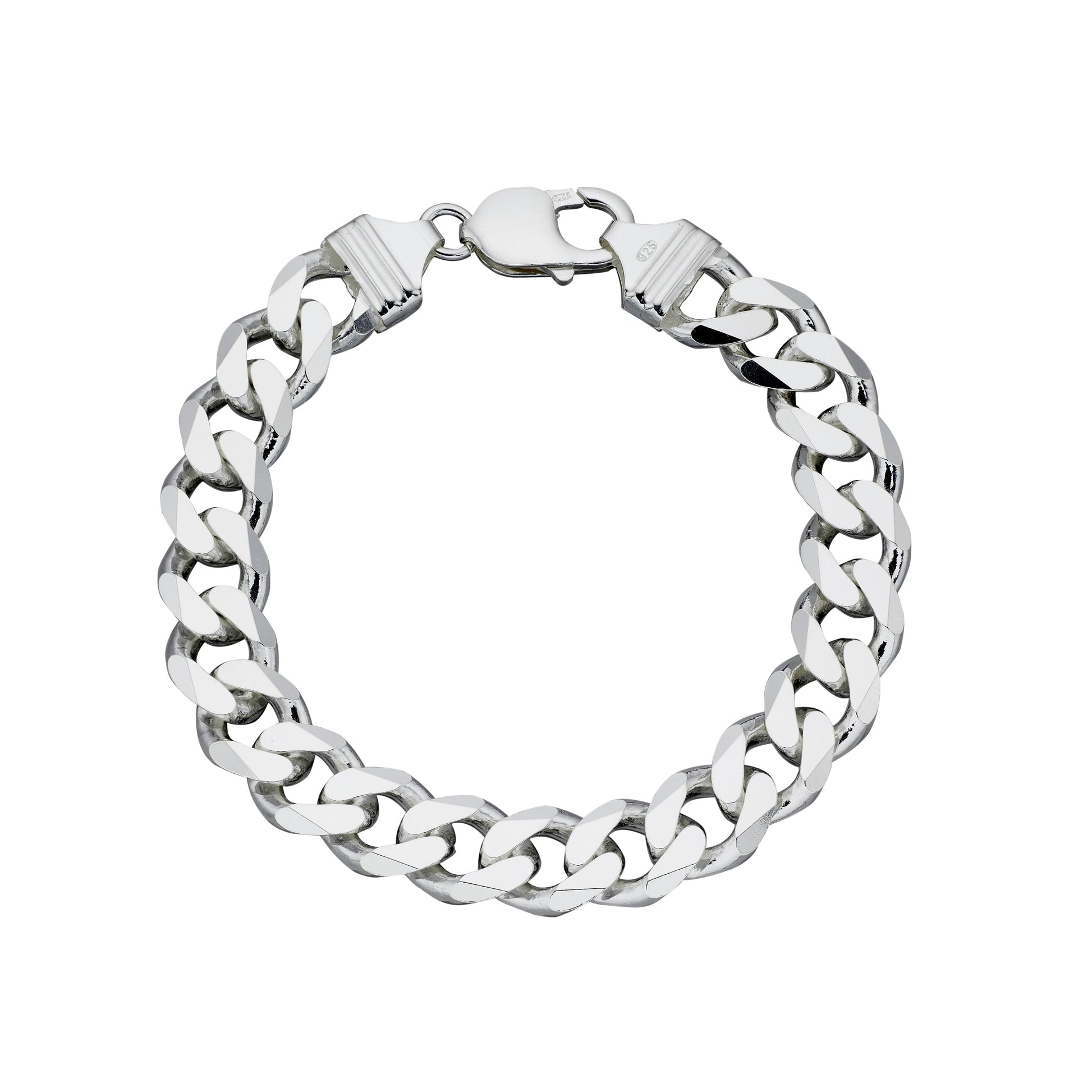 Bracciale Uomo Argento Maglie Groumette Pesante - BDG Accessories