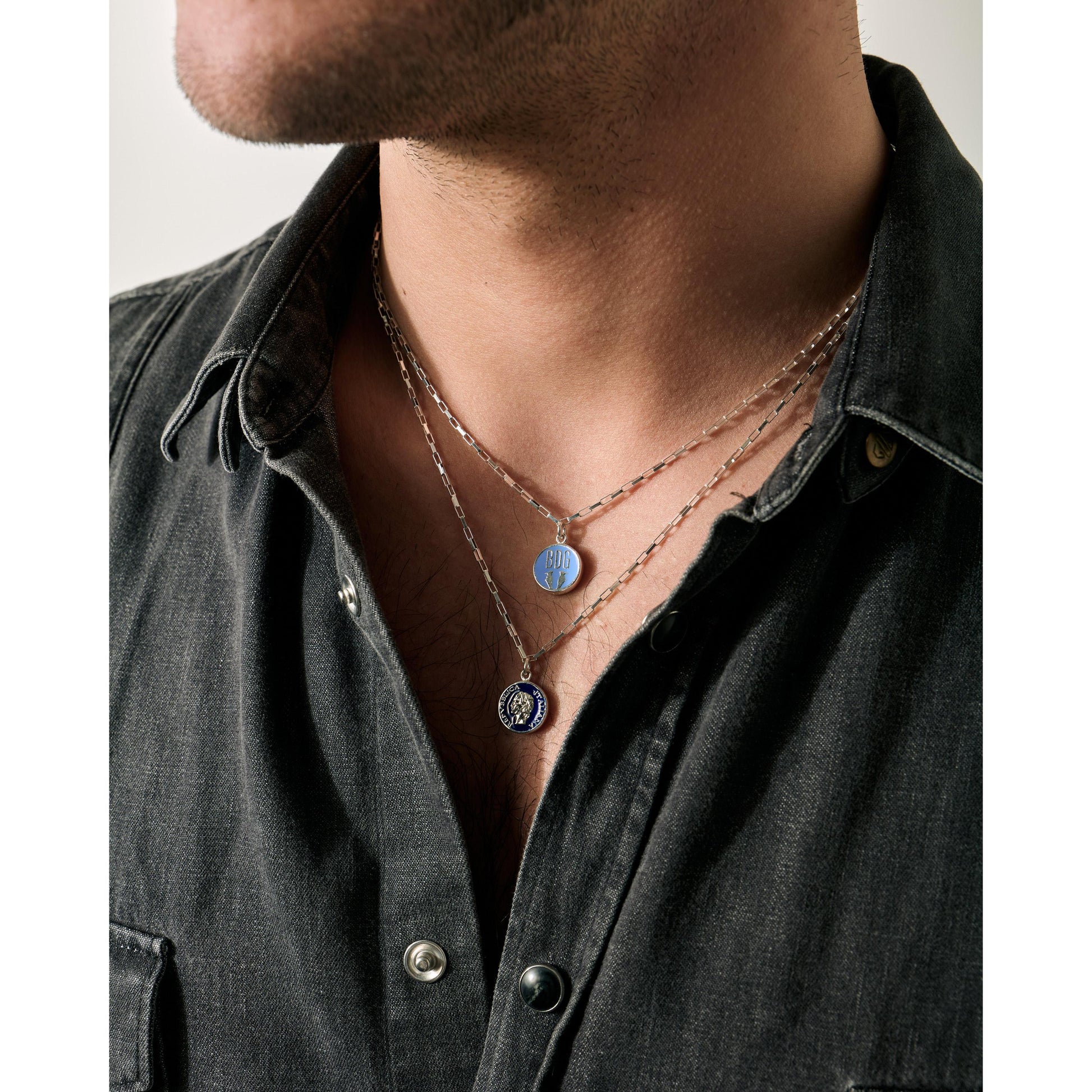 Collana Argento Smalto Dolce Vita Anni 50 Vintage BDG Accessories - BDG Accessories