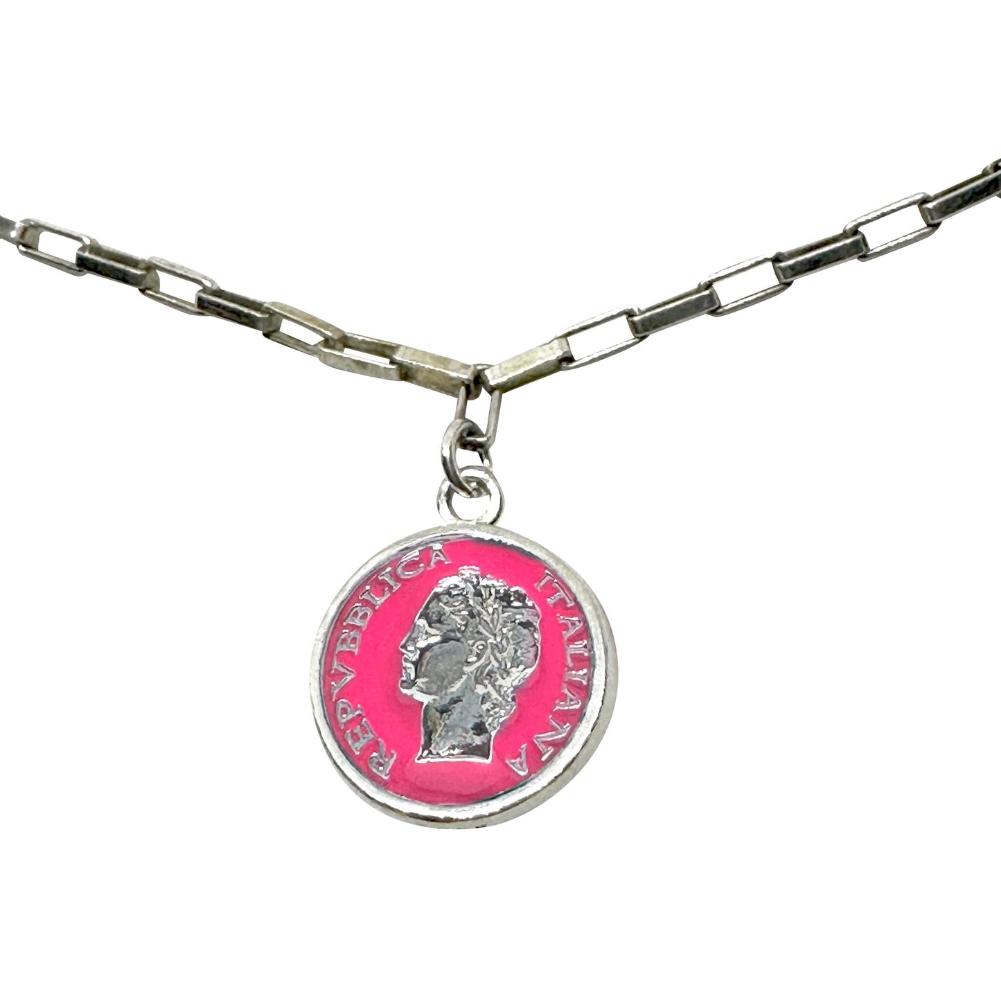 Collana Argento Smalto Dolce Vita Anni 50 Vintage BDG Accessories - BDG Accessories