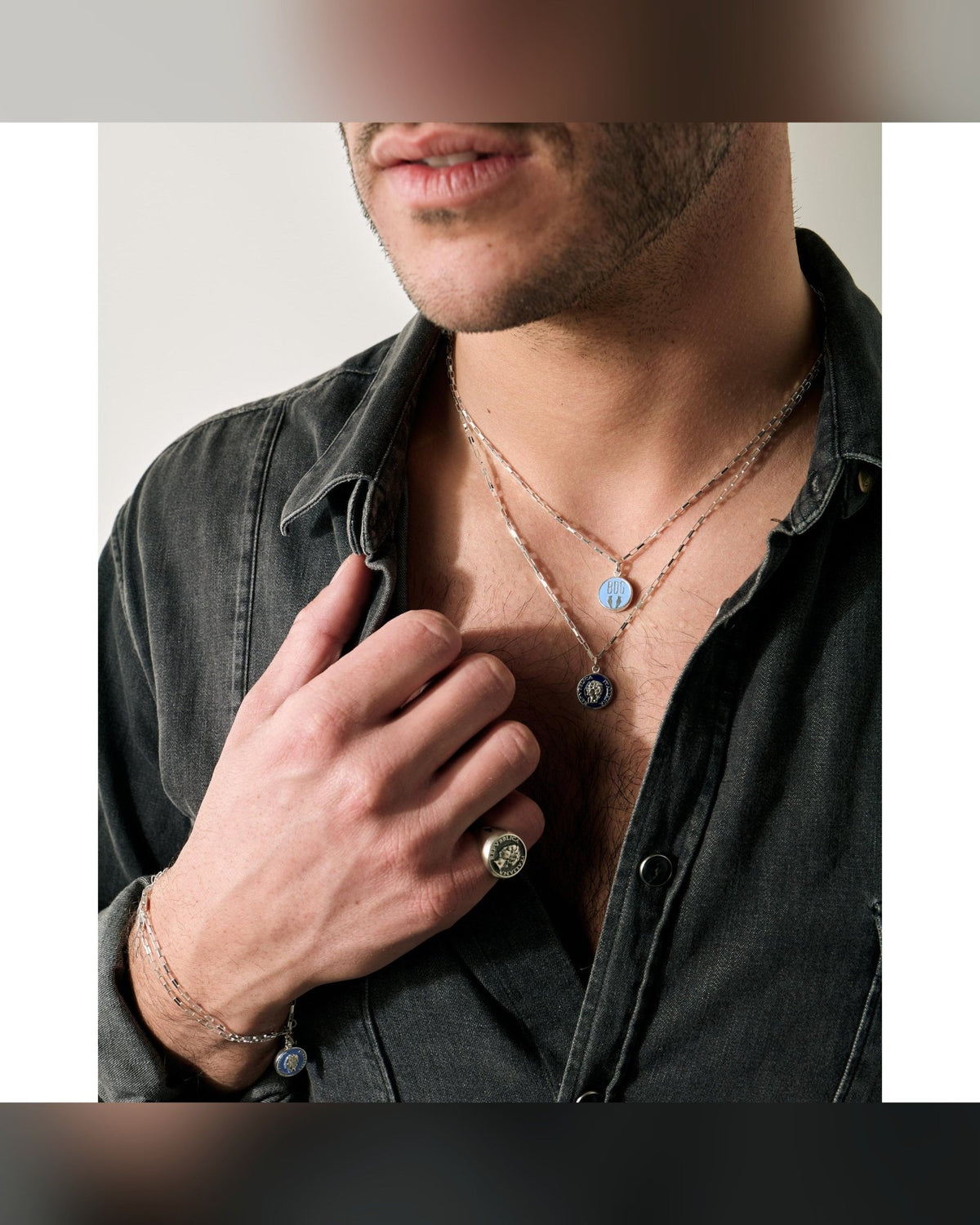 Collana Dolce Vita — Argento 925 Smalto Uomo | Made in Italy - BDG Accessories