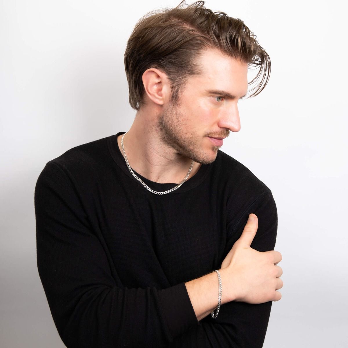 Collana Groumette Da Uomo In Argento Elegante - BDG Accessories