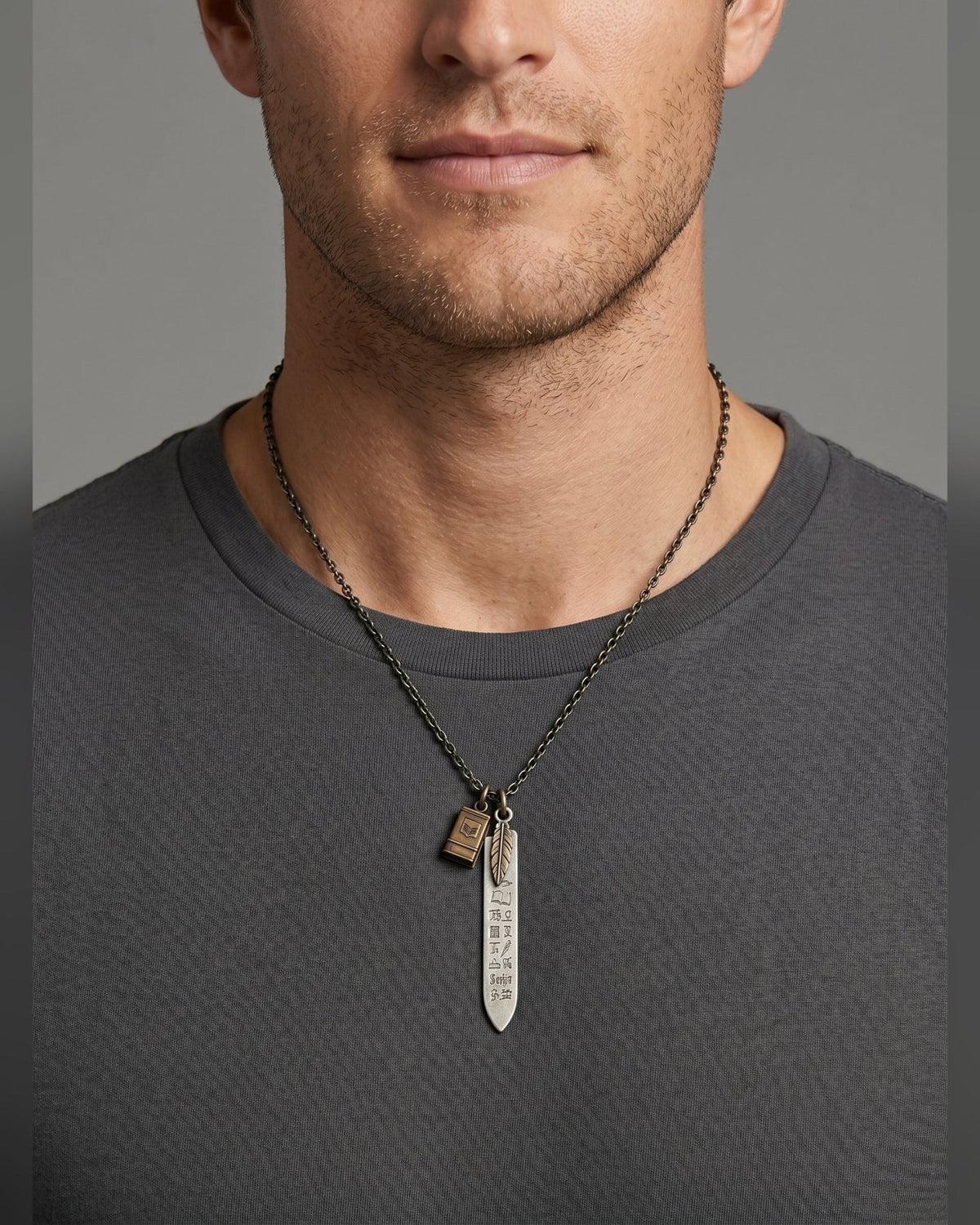 Collana Il Saggio — Argento o Bronzo Uomo | Made in Italy - BDG Accessories