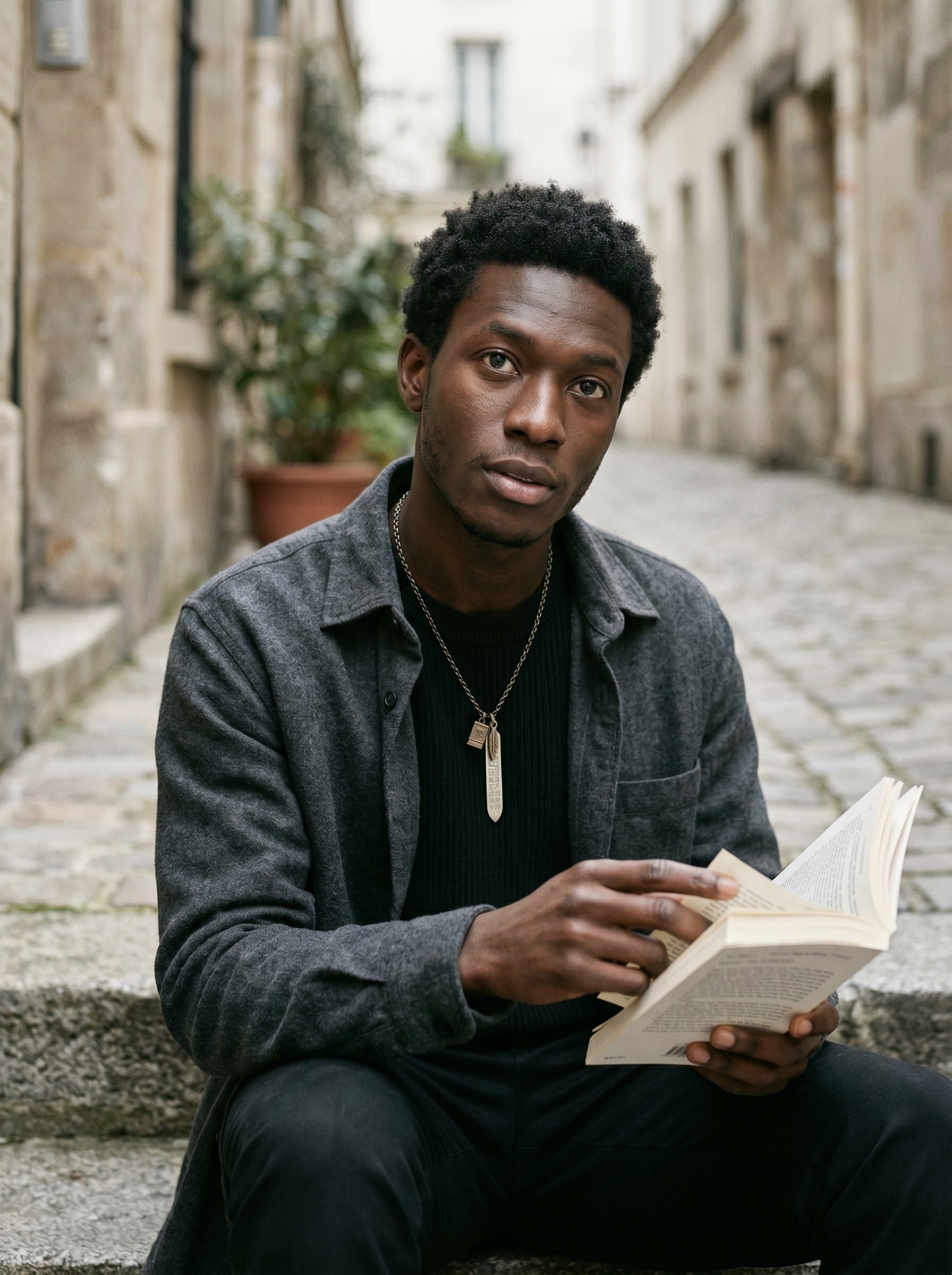 Collana il Saggio Viaggiatore, un amuleto piu che un ciondolo in argento e bronzo - BDG Accessories
