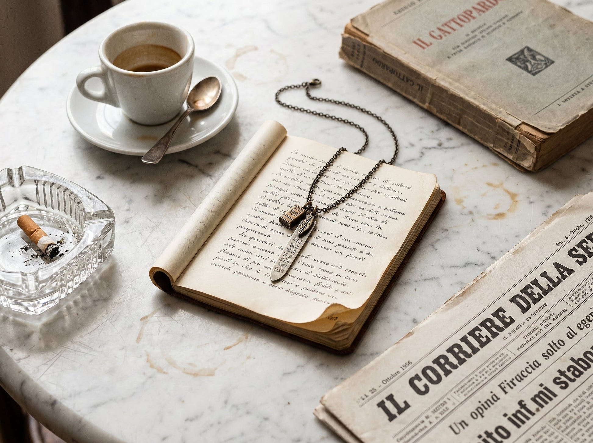 Collana il Saggio Viaggiatore, un amuleto piu che un ciondolo in argento e bronzo - BDG Accessories