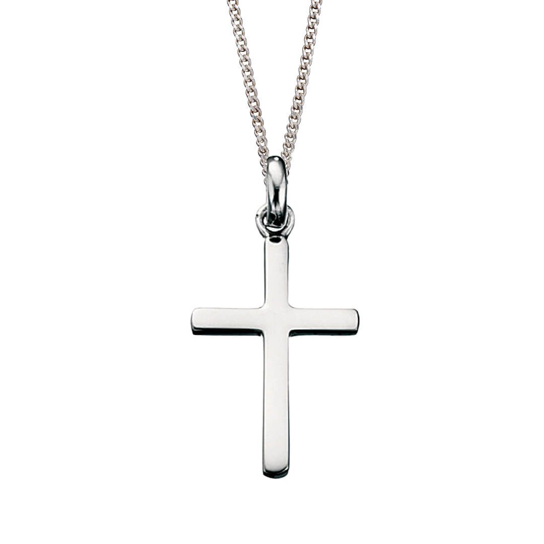 Collana In Argento Con Pendente Croce Semplice - BDG Accessories