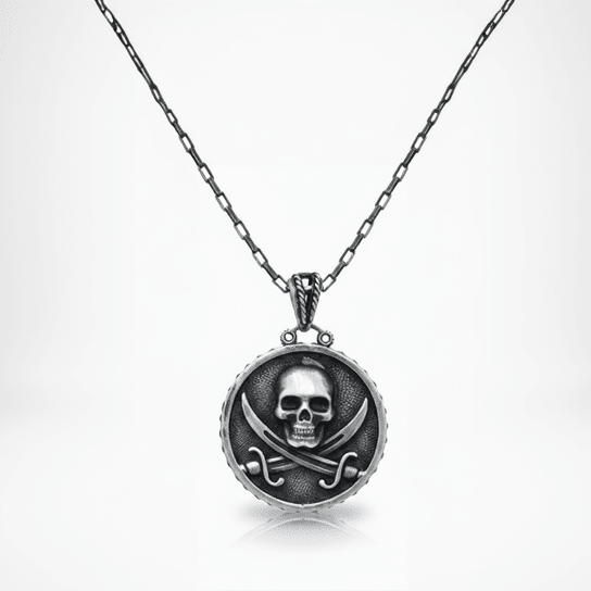 Collana In Argento e Bronzo Black Sails Pirati - BDG Accessories