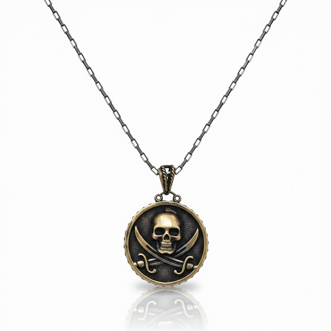 Collana In Argento e Bronzo Black Sails Pirati - BDG Accessories