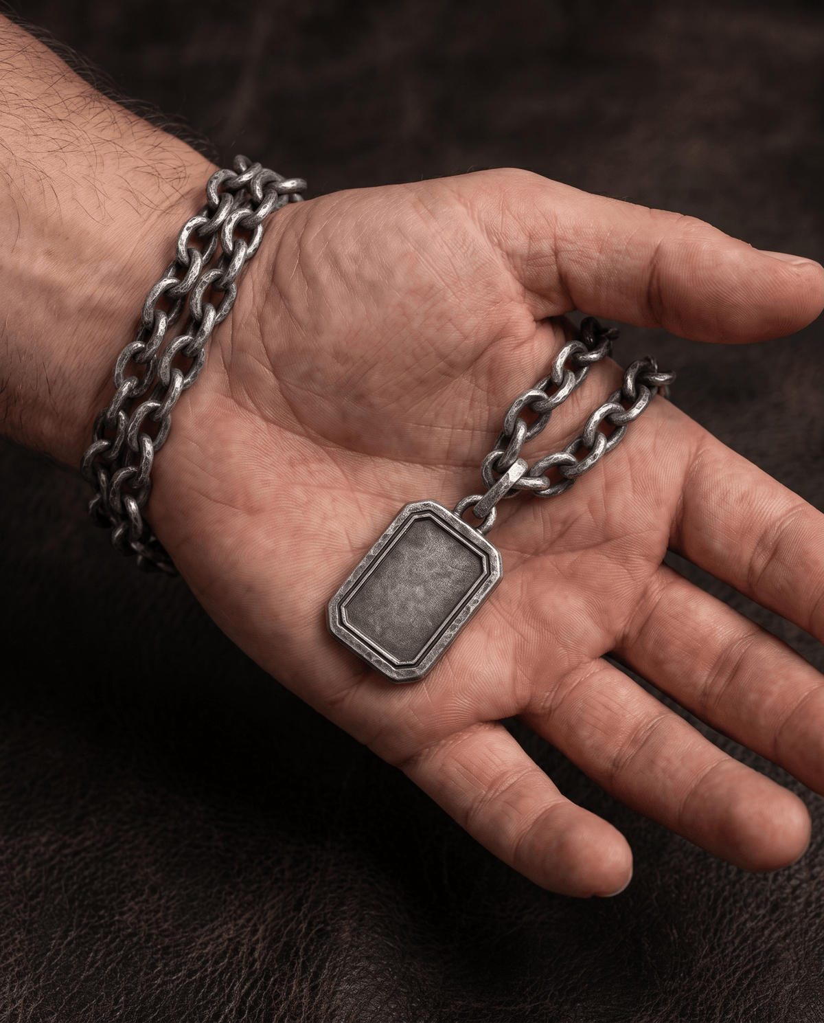 Collana La Lastra — Argento e Bronzo Uomo | Made in Italy - BDG Accessories