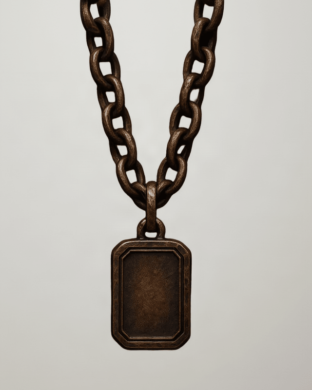 Collana La Lastra — Argento e Bronzo Uomo | Made in Italy - BDG Accessories