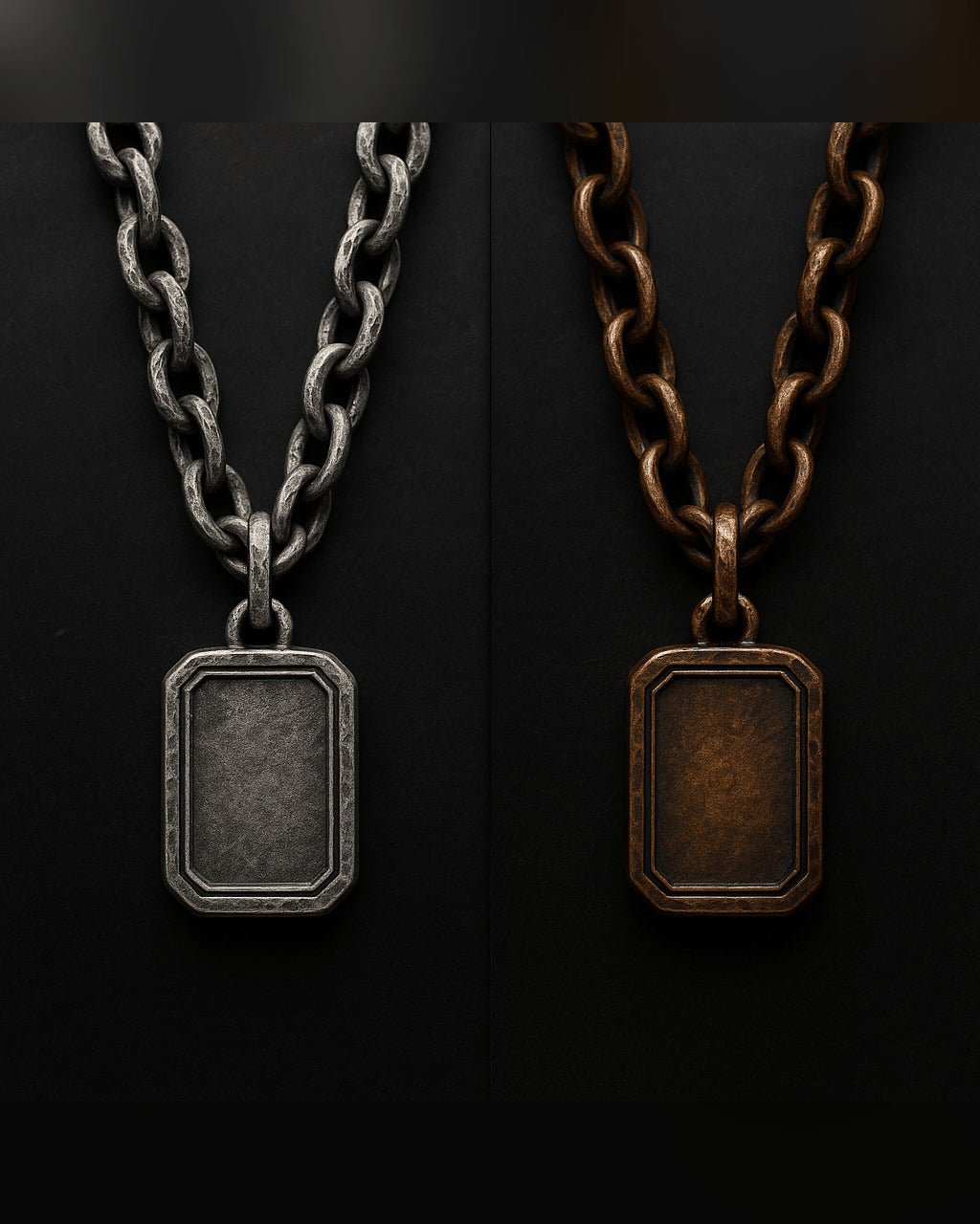 Collana La Lastra — Argento e Bronzo Uomo | Made in Italy - BDG Accessories