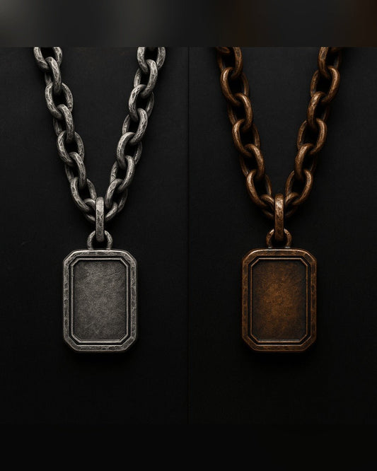 Collana La Lastra — Argento e Bronzo Uomo | Made in Italy - BDG Accessories