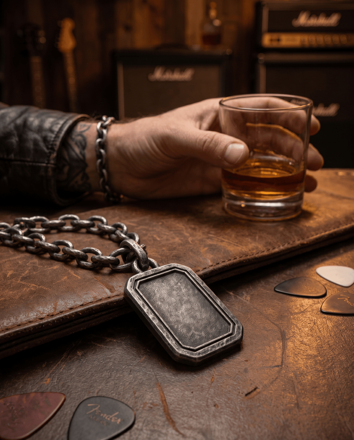 Collana La Lastra — Argento e Bronzo Uomo | Made in Italy - BDG Accessories