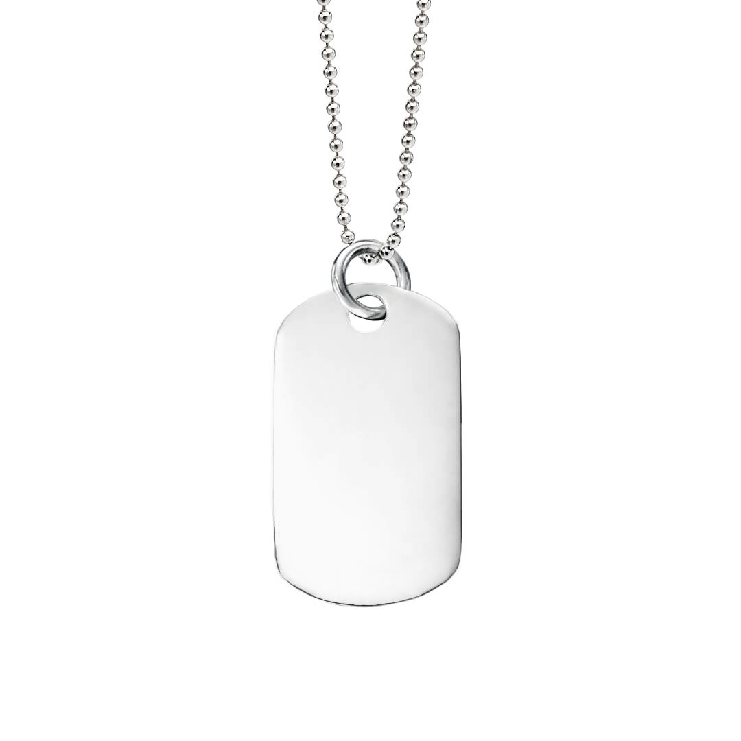 Collana Piastrina Militare In Argento Elegante - BDG Accessories