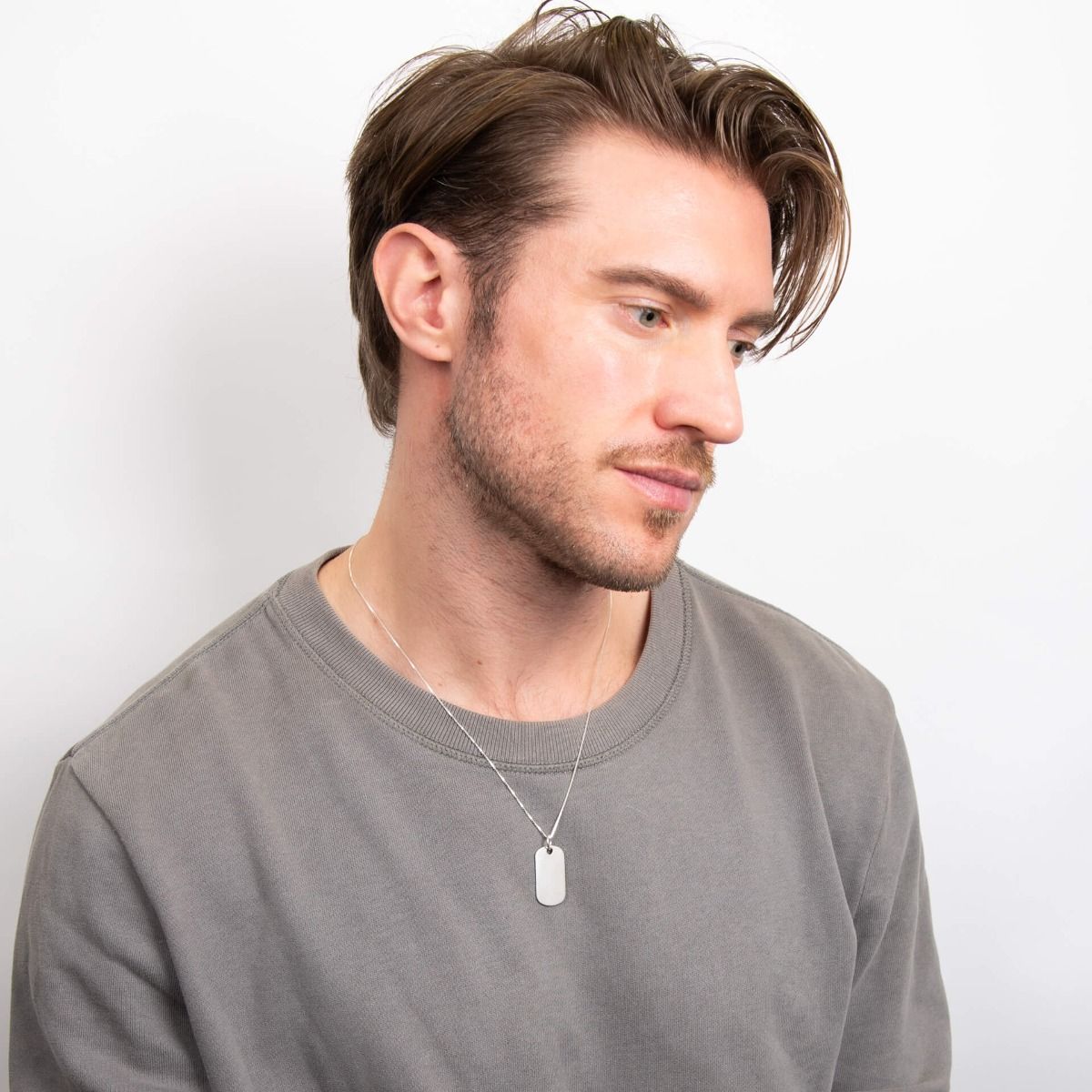 Collana Piastrina Militare In Argento Elegante - BDG Accessories