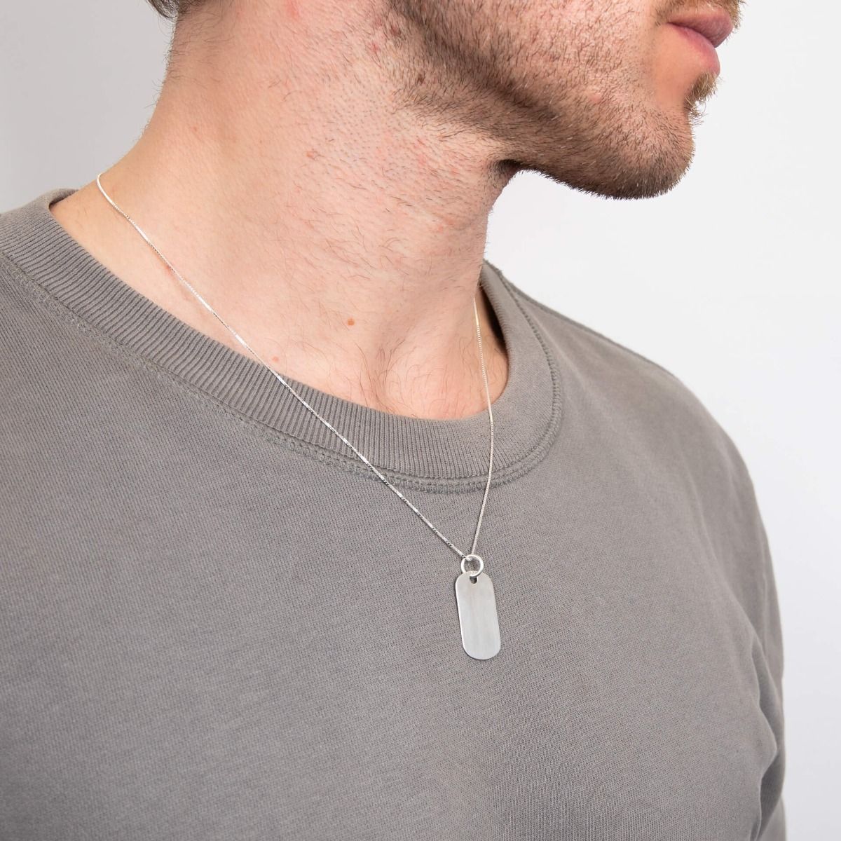 Collana Piastrina Militare In Argento Elegante - BDG Accessories