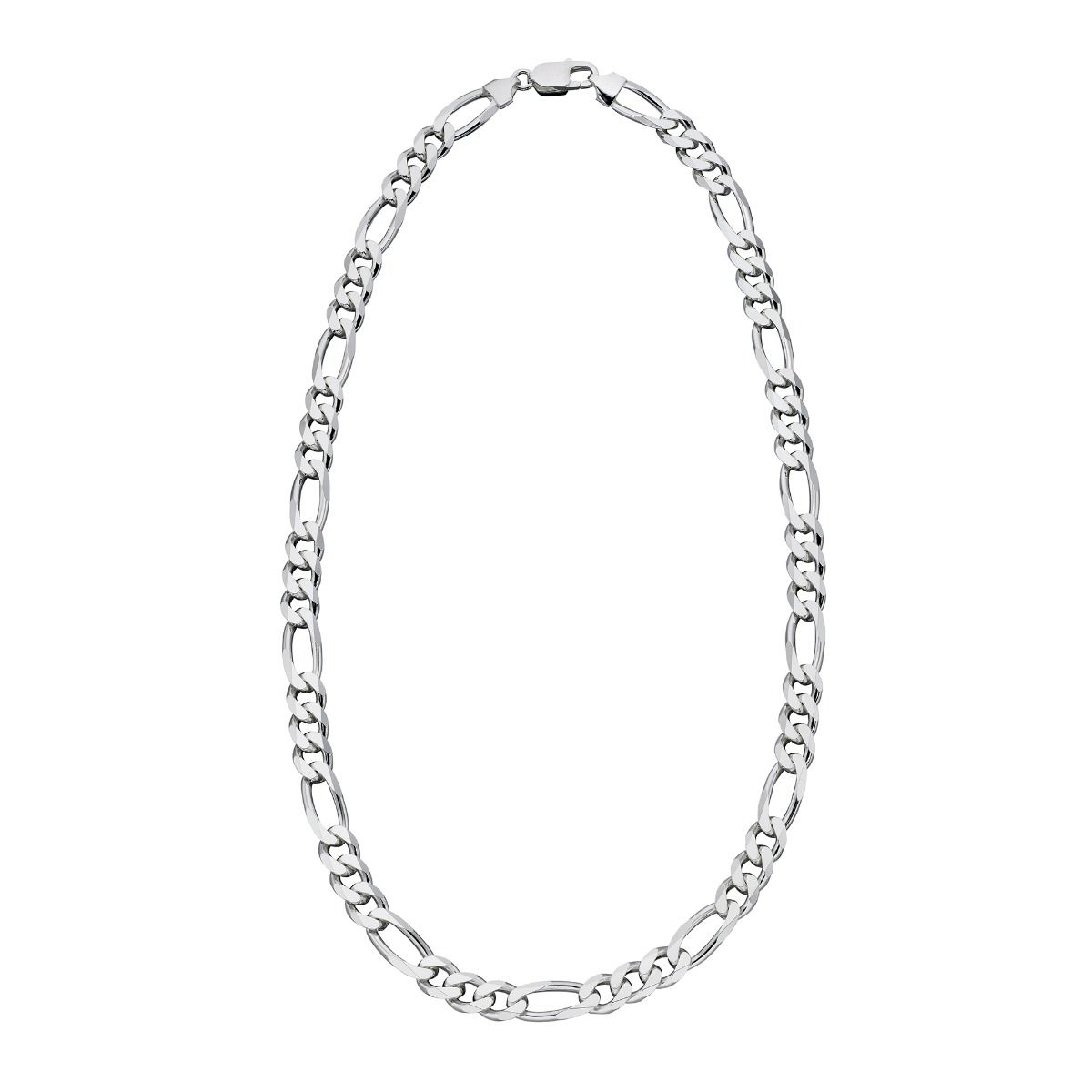 Collana uomo argento figaro di Gecko con design classico e chiusura resistente