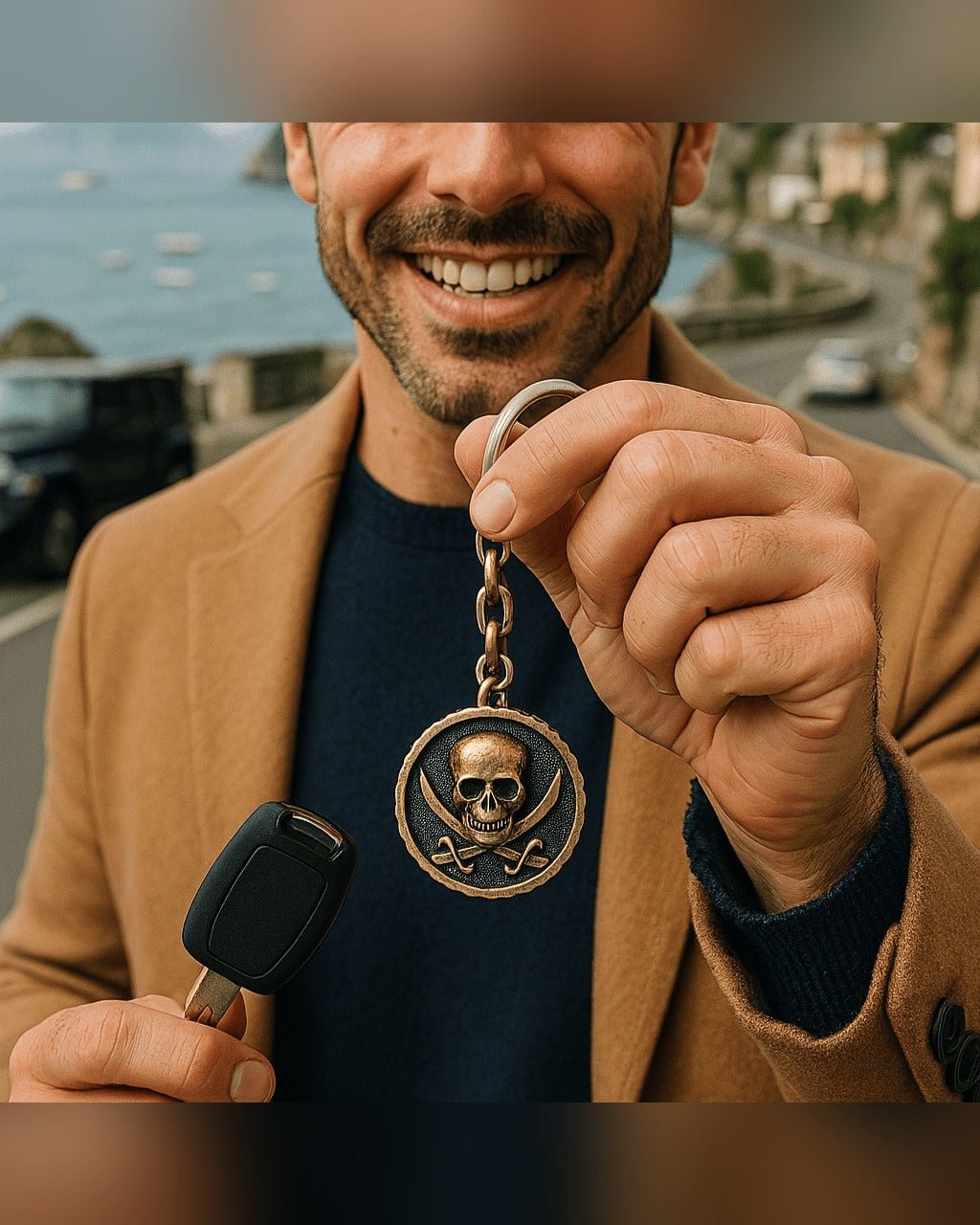 Portachiavi Il Corsaro — Argento o Bronzo | Black Sails, Made in Italy - BDG Accessories