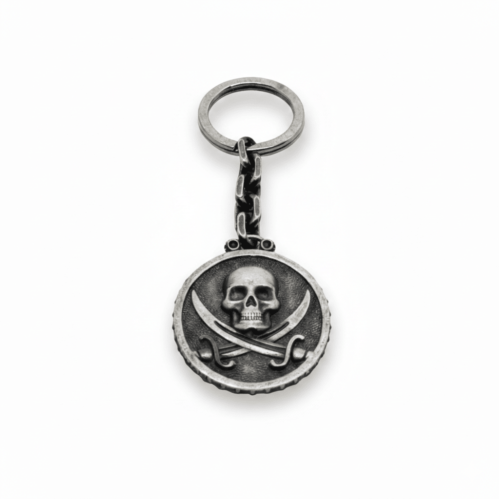 Portachiavi In Argento Black Sails BDG Accessories - BDG Accessories