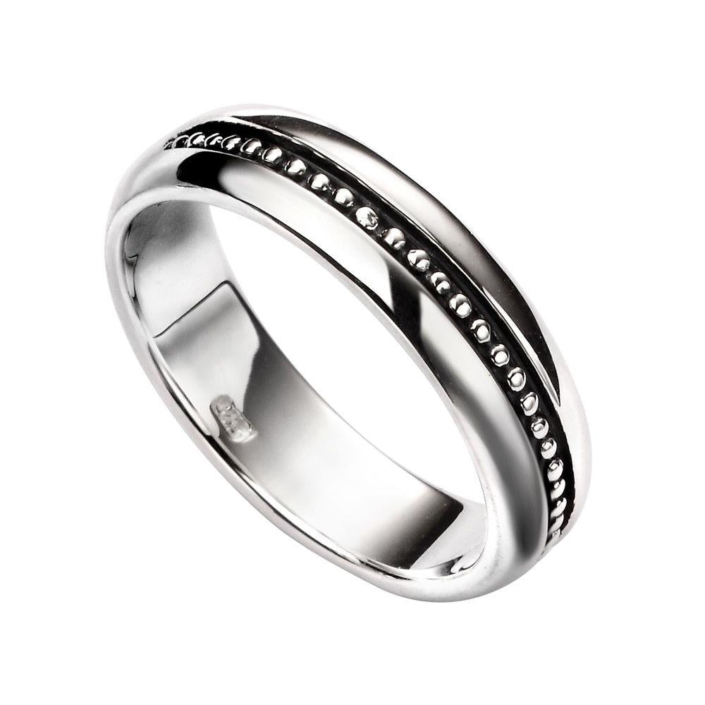 Recessed oxidized model ring