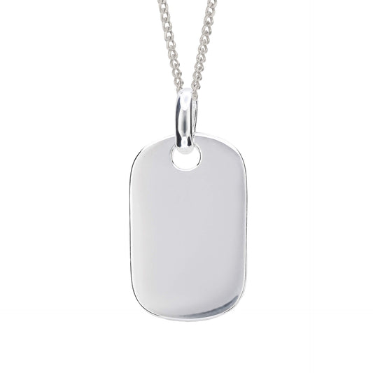 Collana White Rounded Tag