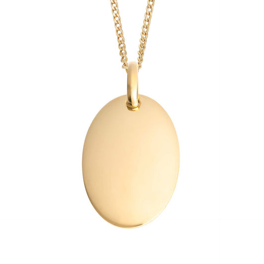 Collana Oval Tag Gold